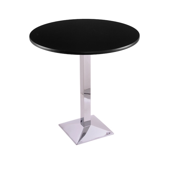 42" 217 Chrome Table, 36" dia. Top